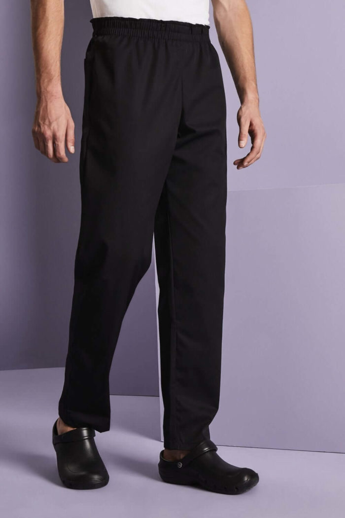 Comfort Fit Chef Trousers Black