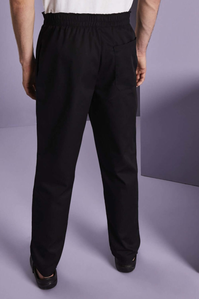 Comfort Fit Chef Trousers Black - Image 2