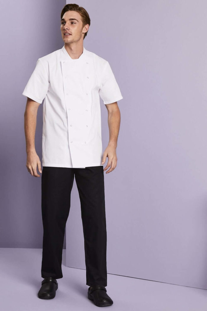 Comfort Fit Chef Trousers Black - Image 3