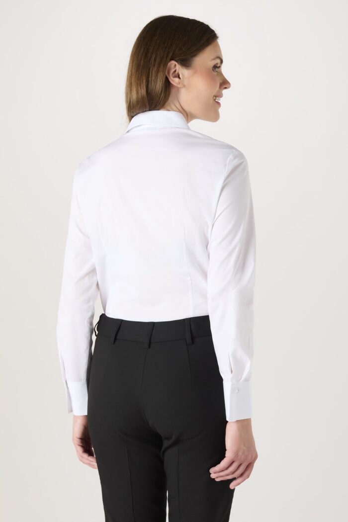Modern Fit Long Sleeve Blouse with Stretch - Image 5