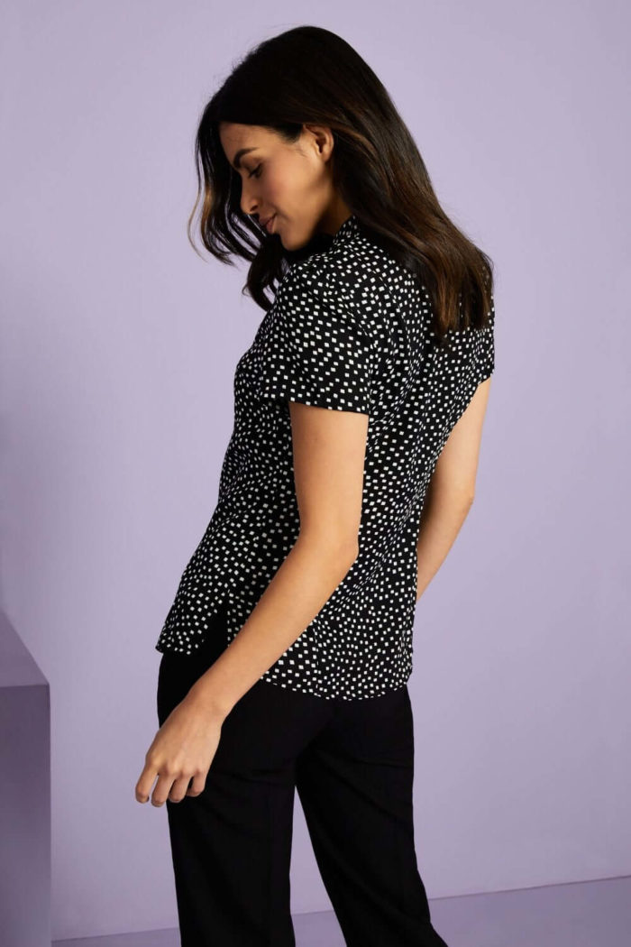 Tie Neck Blouse with Various Patterns - Image 14