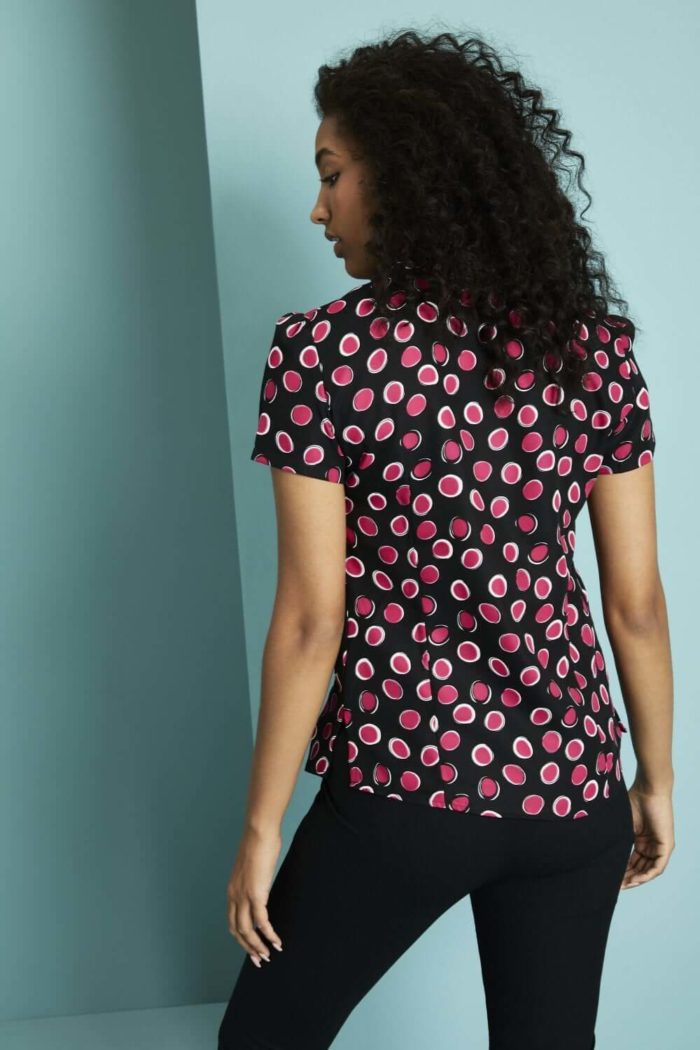 Tie Neck Blouse with Various Patterns - Image 9
