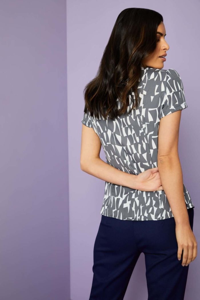 Tie Neck Blouse with Various Patterns - Image 12