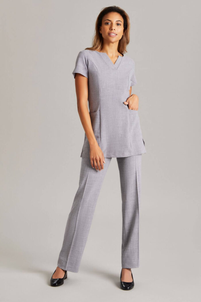 Simon Jersey Linen blend V-neck Tunic - Image 6