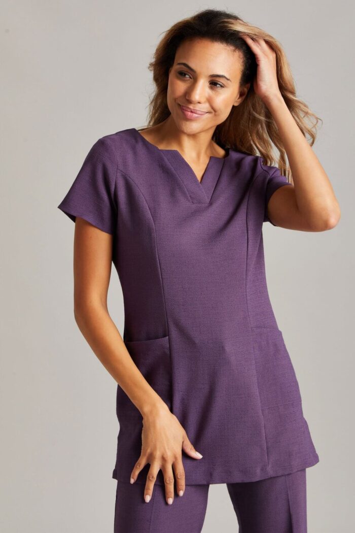 Simon Jersey Linen blend V-neck Tunic - Image 9