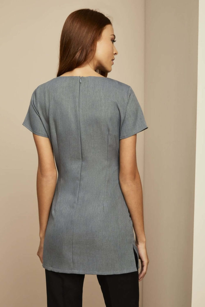 Side Pocket and V-Neck Beauty Tunic - Image 9