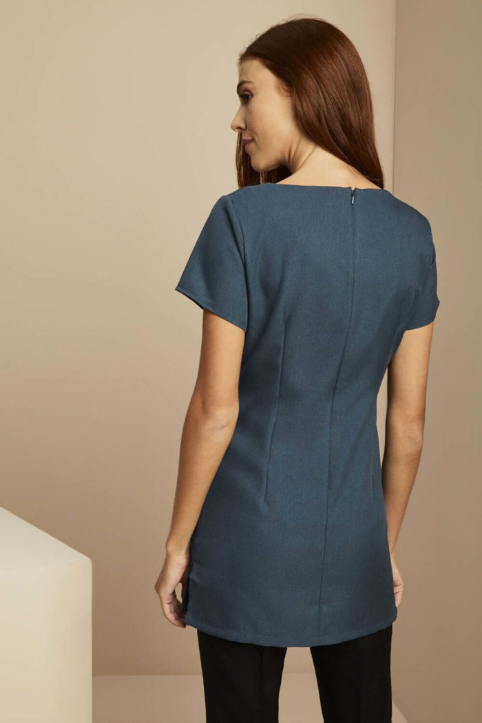 Side Pocket and V-Neck Beauty Tunic - Image 12