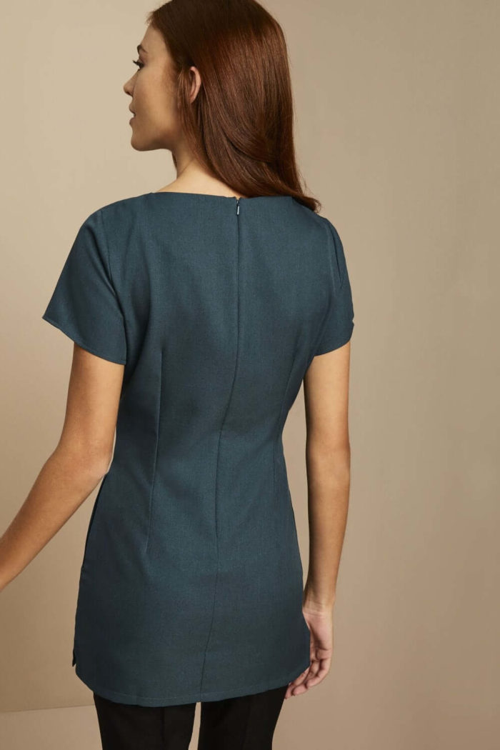 Shaped Neck Beauty Tunic with Pocket - Image 5