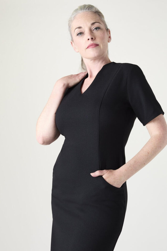 Notched Neckline Dress - Image 6