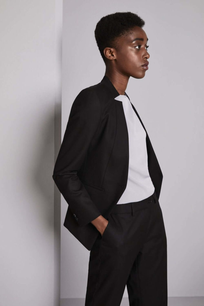 Contemporary Ladies Notch Neck Jacket - Image 2