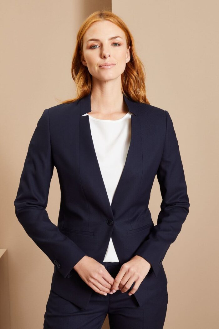 Contemporary Ladies Notch Neck Jacket - Image 7