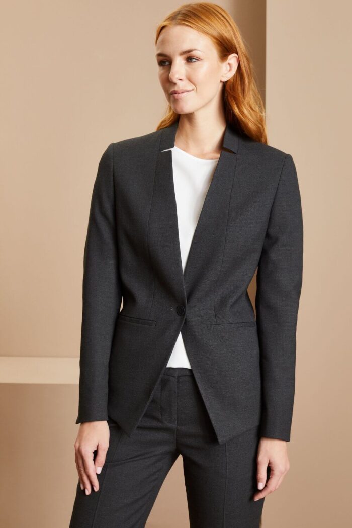 Contemporary Ladies Notch Neck Jacket - Image 9