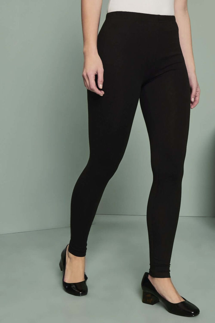 Ladies Black Classic Leggings - Image 2