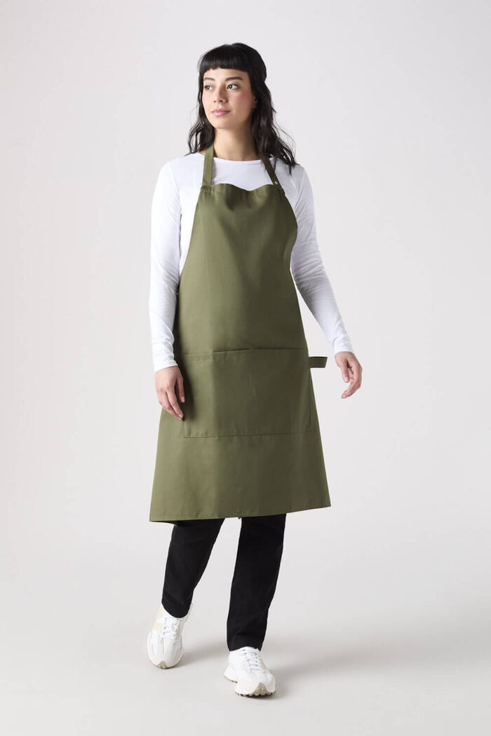Popper Strap Apron with Pocket - Image 15