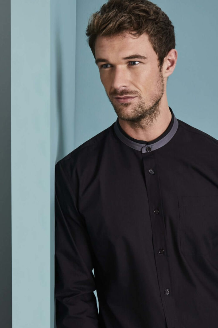 Banded Collar Shirt - Image 5