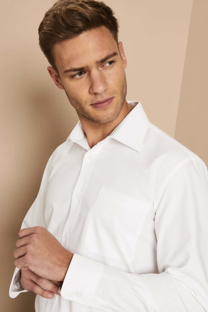 Men`s Long Sleeve Oxford Shirt - Image 3