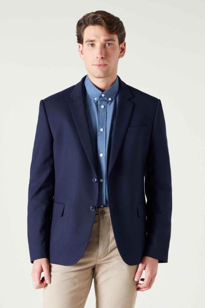 Contemporary pintsak meestele navy ja sinine - Image 4