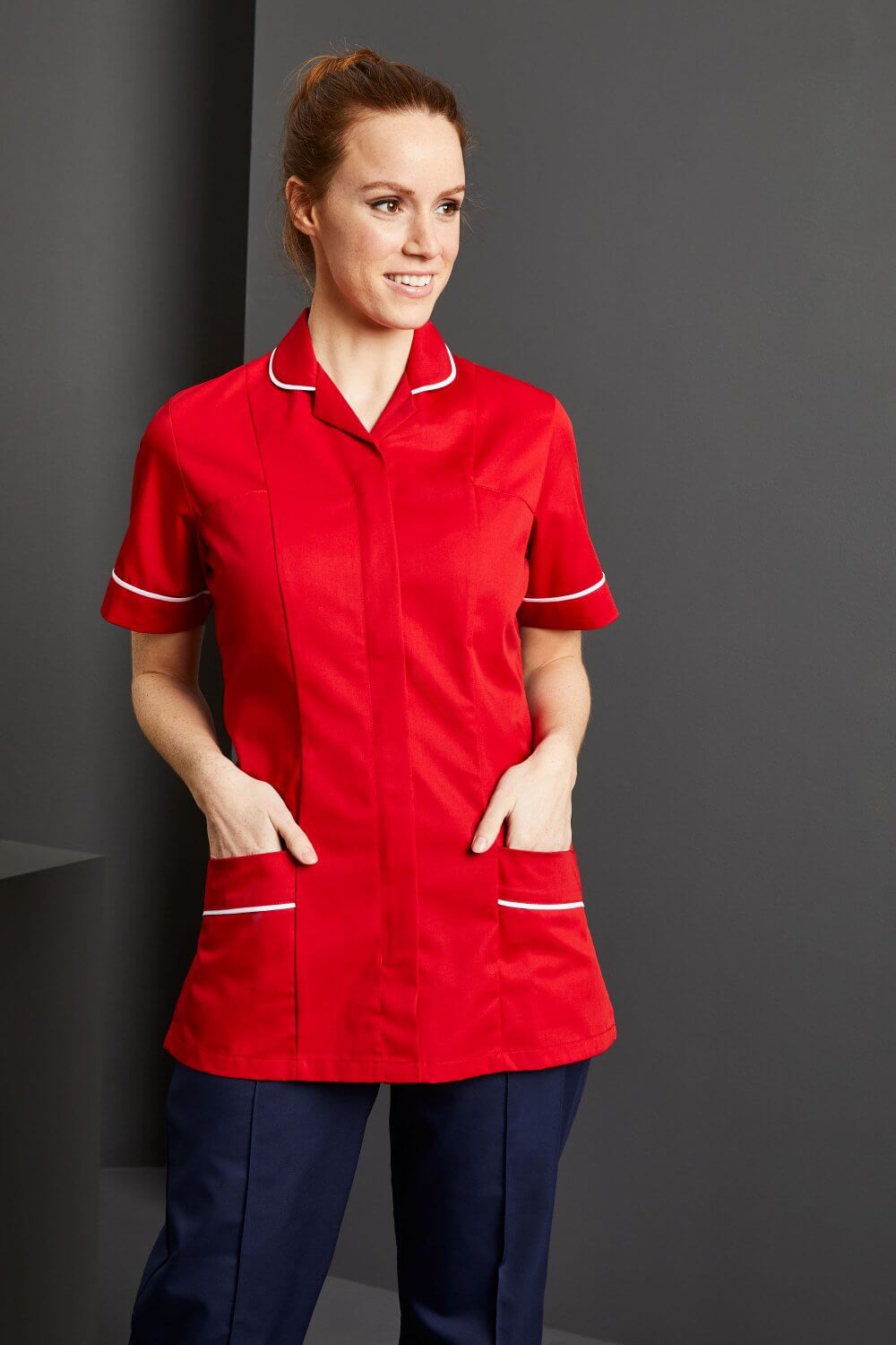 Women’s Classic Healthcare tunic With White Trim Simon Jersey