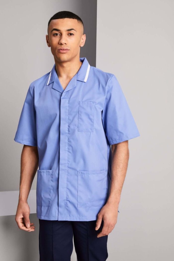 Mens Classic Healthcare tunic with white trim - Image 14