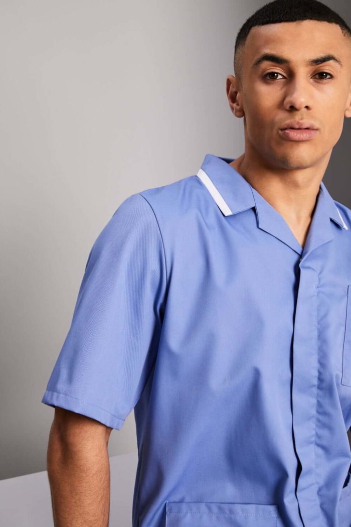 Mens Classic Healthcare tunic with white trim - Image 13