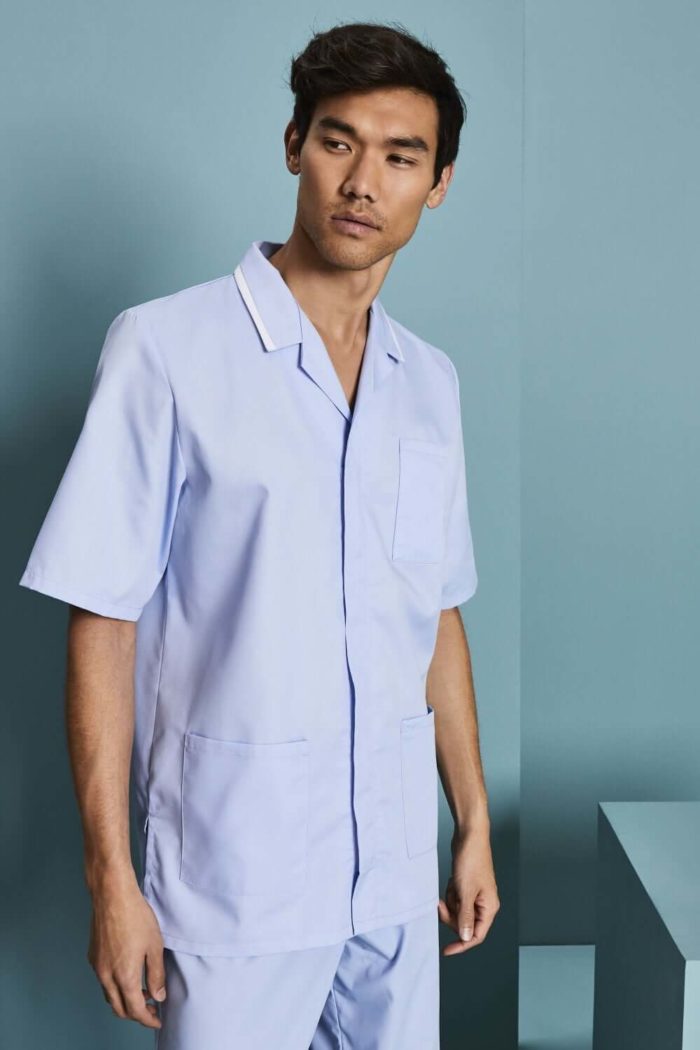 Mens Classic Healthcare tunic with white trim - Image 19