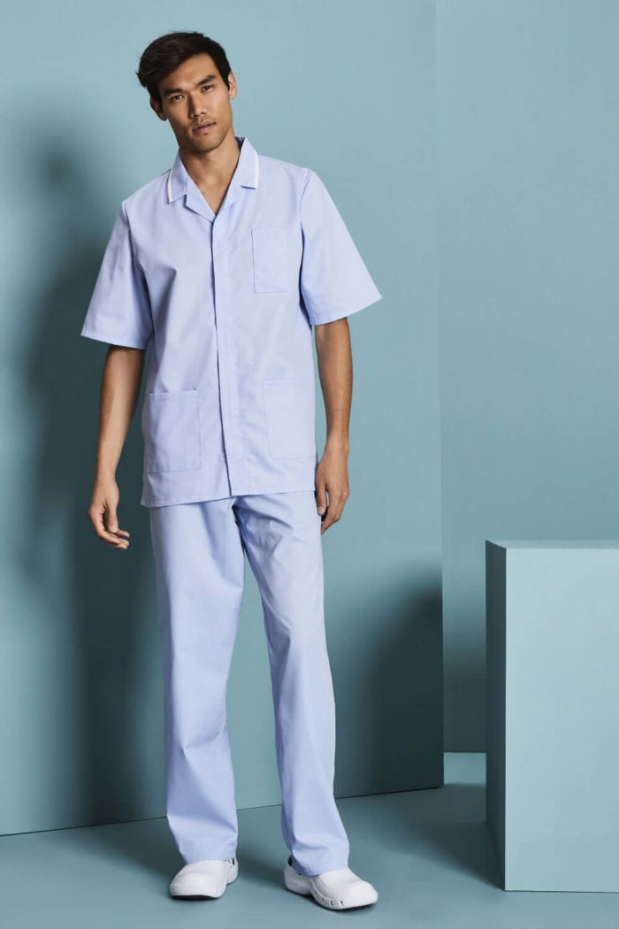 Mens Classic Healthcare tunic with white trim - Image 17