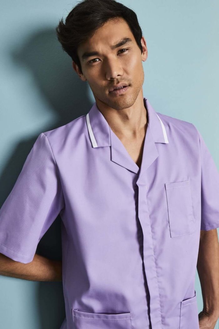 Mens Classic Healthcare tunic with white trim - Image 8
