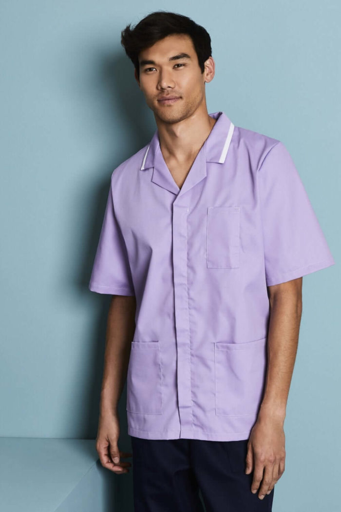 Mens Classic Healthcare tunic with white trim - Image 6