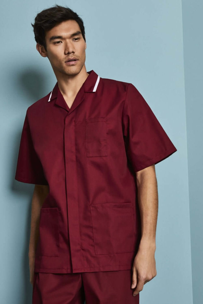 Mens Classic Healthcare tunic with white trim - Image 11