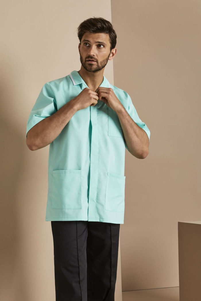 Mens Classic Healthcare tunic with white trim - Image 16