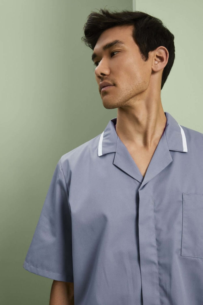 Mens Classic Healthcare tunic with white trim - Image 20
