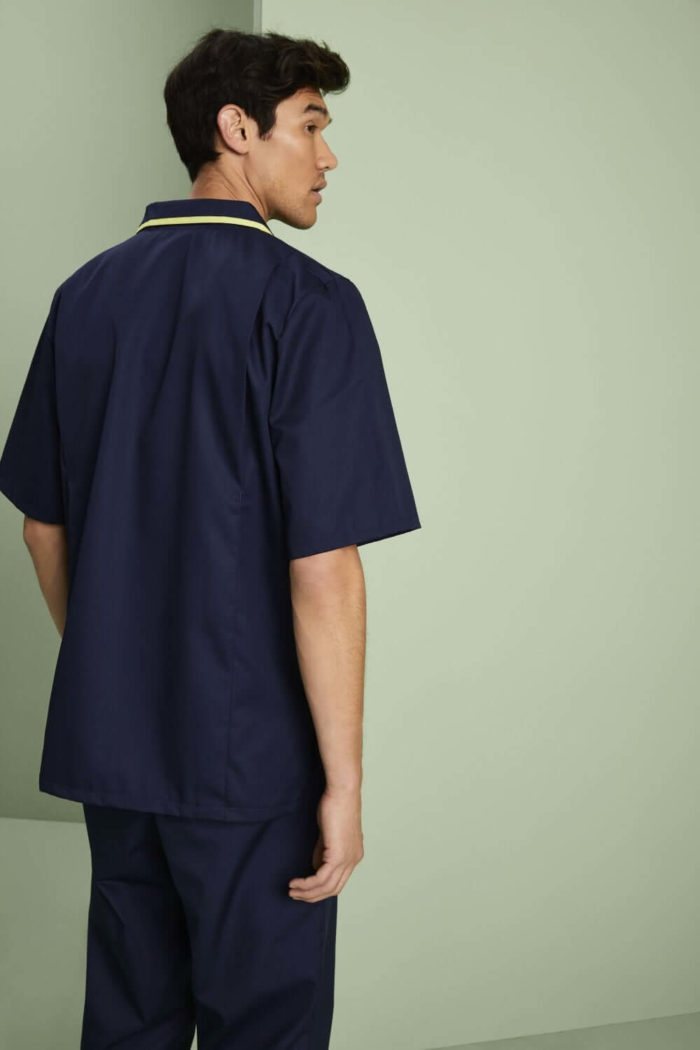 Mens Classic Healthcare Tunic Navy - Image 5