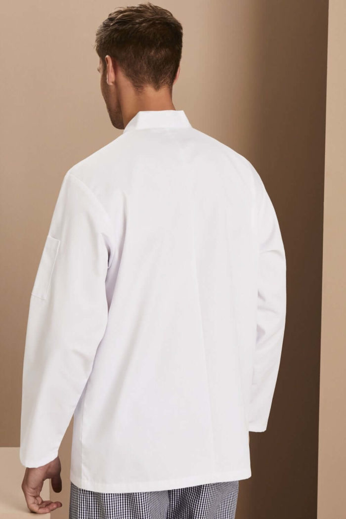 Long Sleeve Heat Proof Button Chef Jacket - Image 2