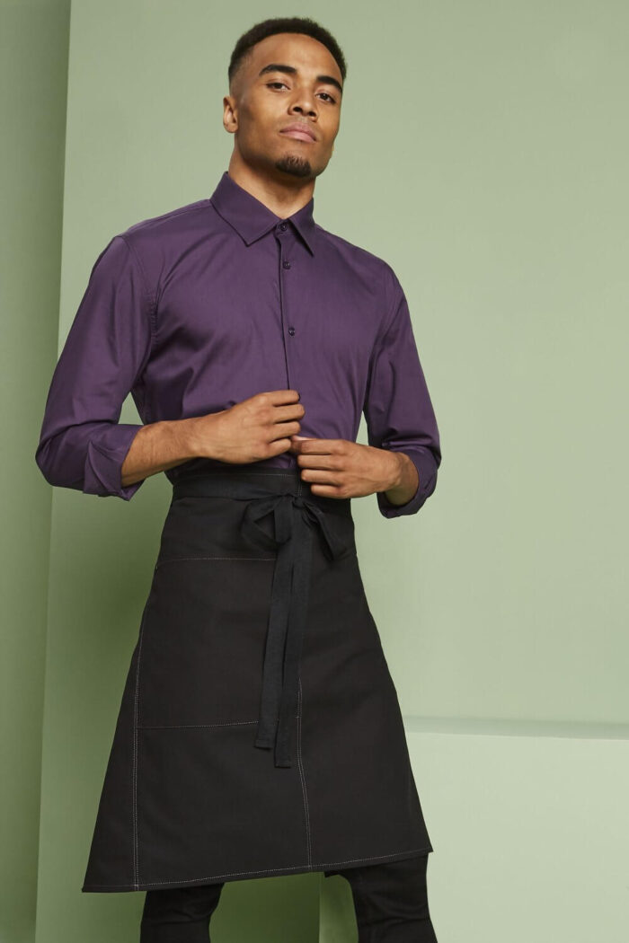 Front Seam Canvas Mid Apron