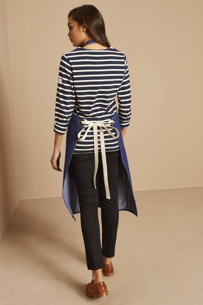 Front Pocket Denim Apron, long - Image 2