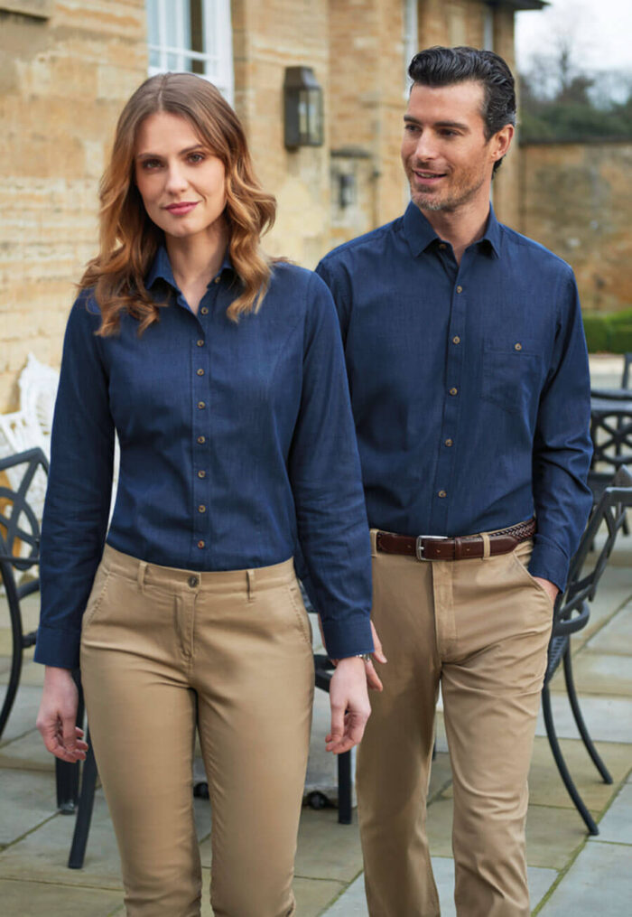 Women’s Denim Blouse - Image 3