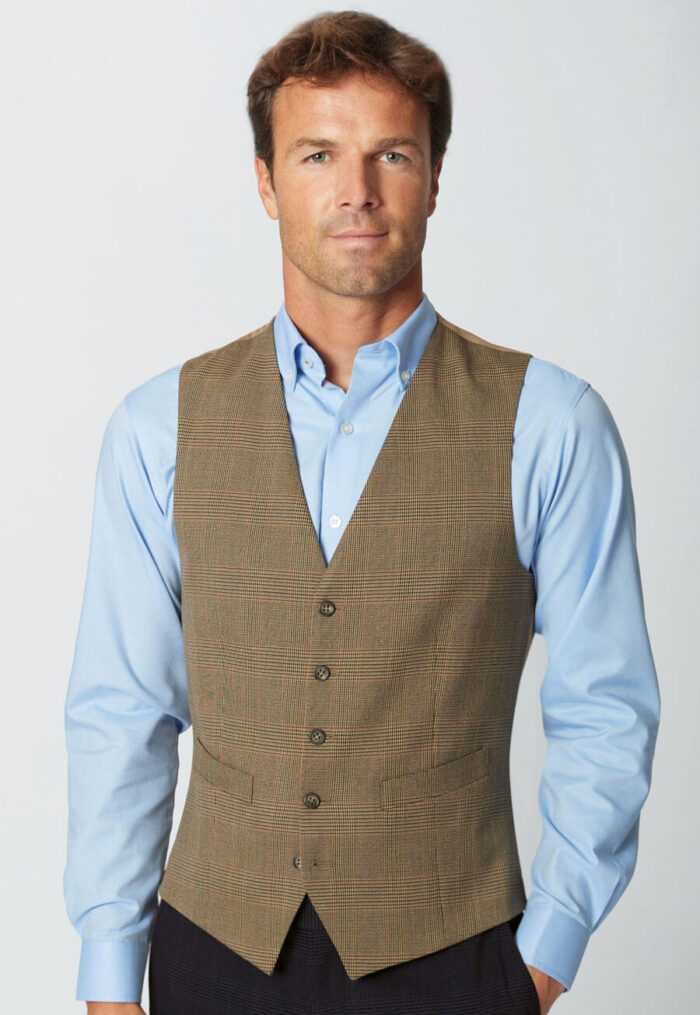 Emilio Check Waistcoat - Image 4