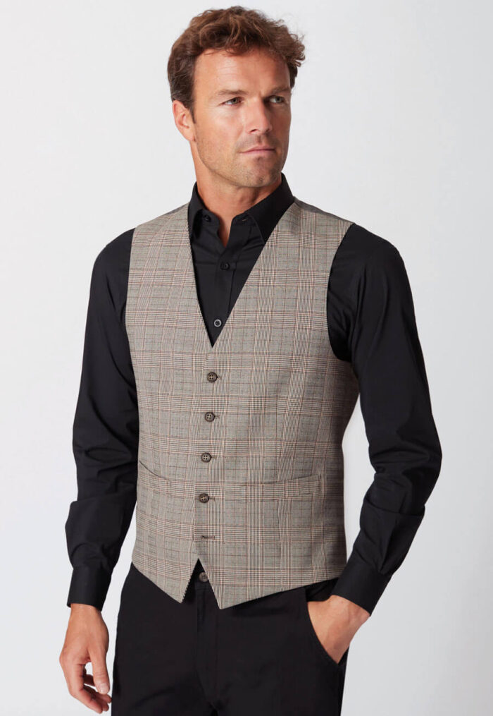 Emilio Check Waistcoat - Image 2