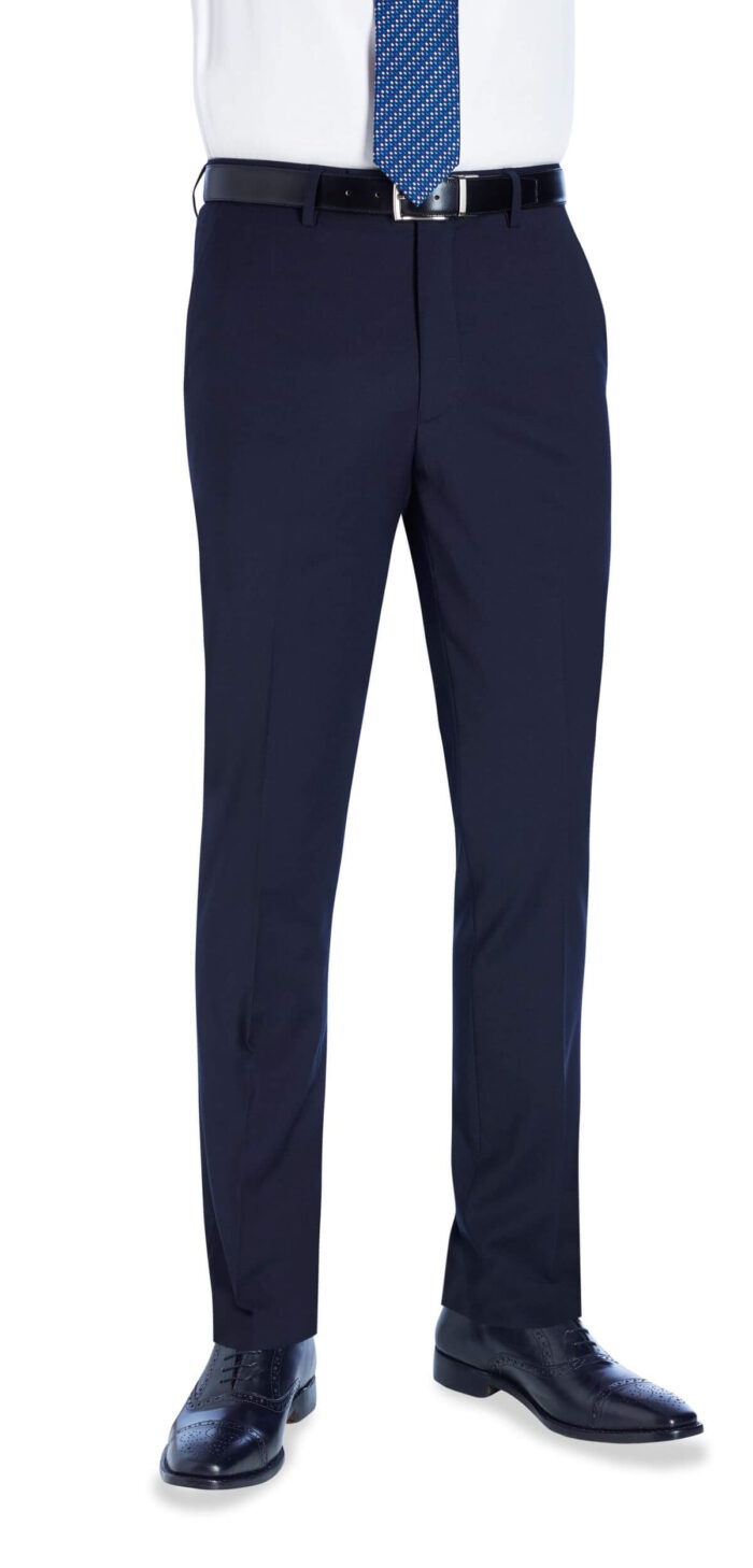 Meeste slim fit viigipüksid kergest villakangast - Image 3