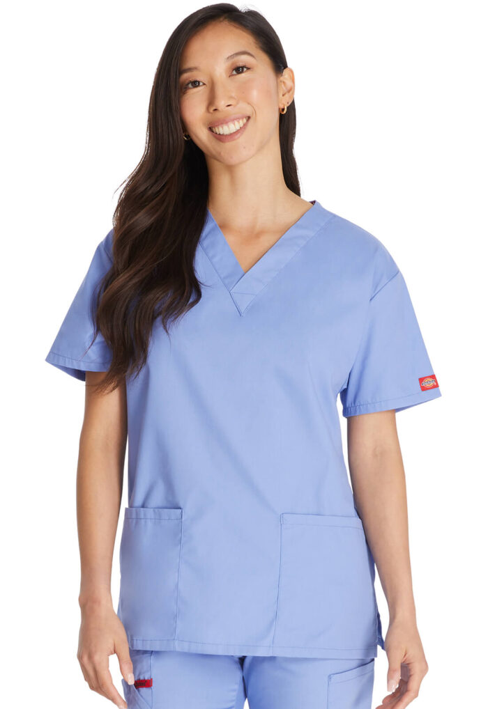 Dickies women's V-Neck Scrub Top - Image 19