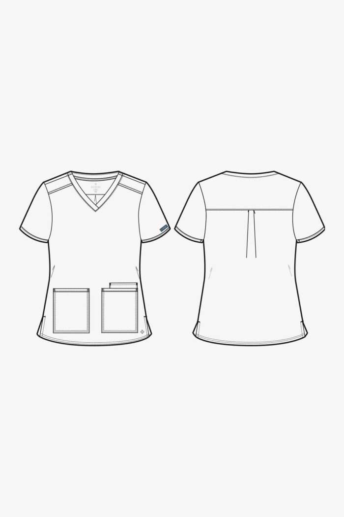 Three Pocket V-neck Top - Image 3