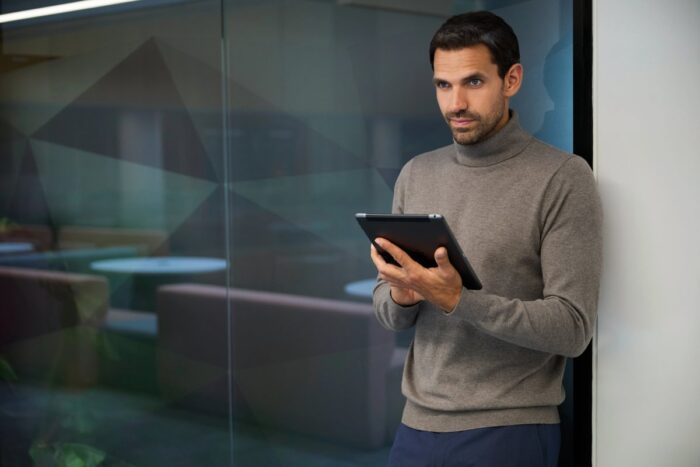 Men’s Oslo Rollneck Jumper - Image 2