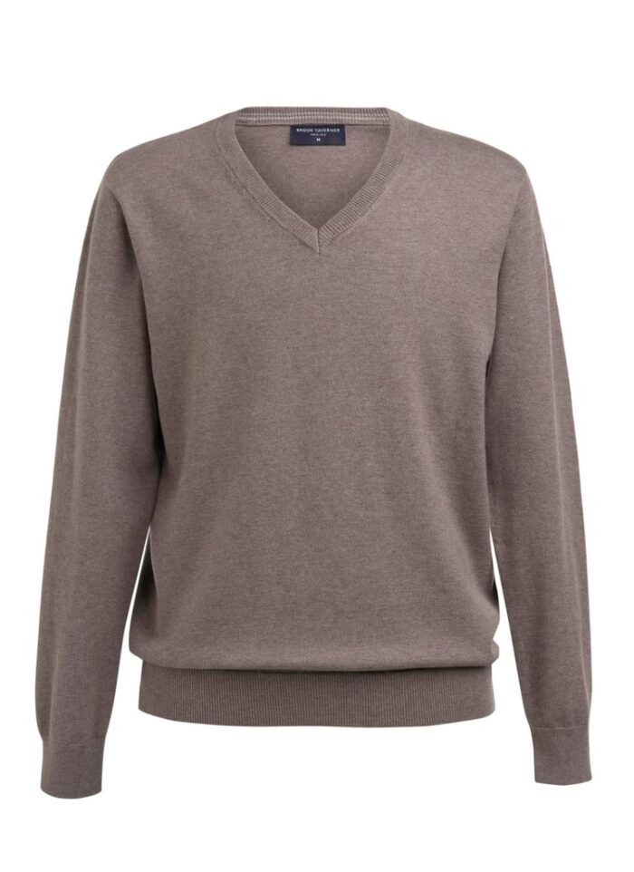 Men’s Merino wool V-Neck Jumper Berlin - Image 3